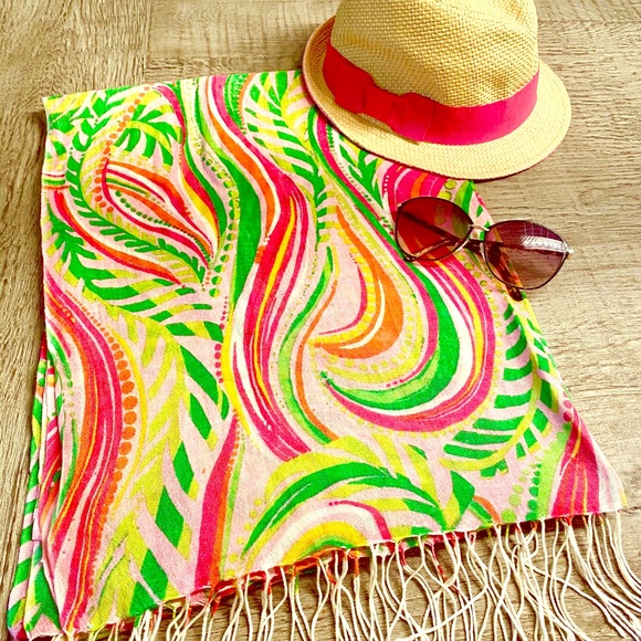 Lilly Pulitzer Accessories - Lilly Pulitzer Silk Cashmere Murfee Scarf